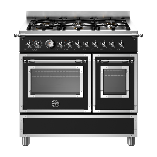 Bertazzoni Heritage Series HER96L2ENET gaskomfur, Nero matt
