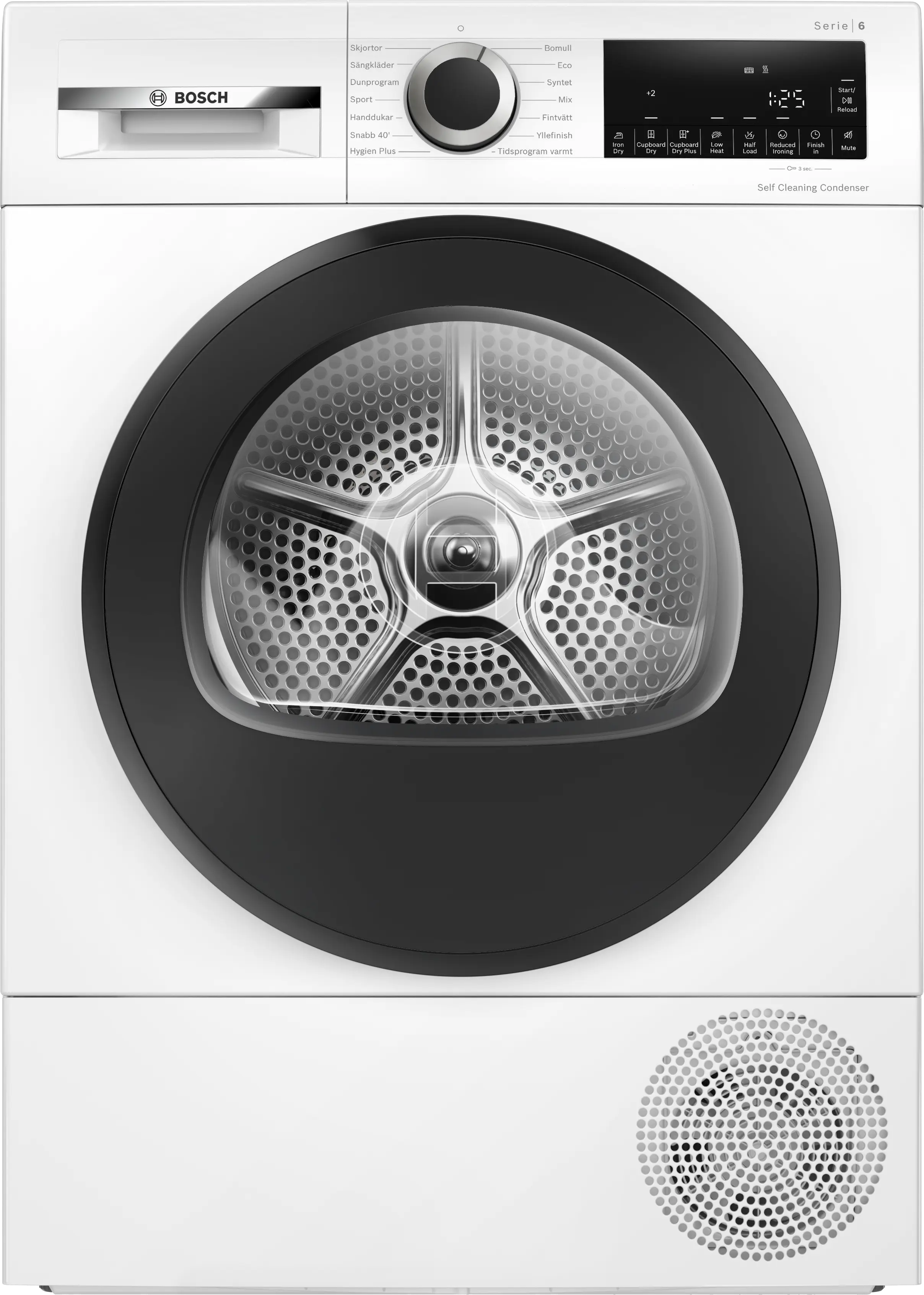 Bosch WQG245DESN Serie 6 Kondenstørretumbler med varmepumpe 9 kg