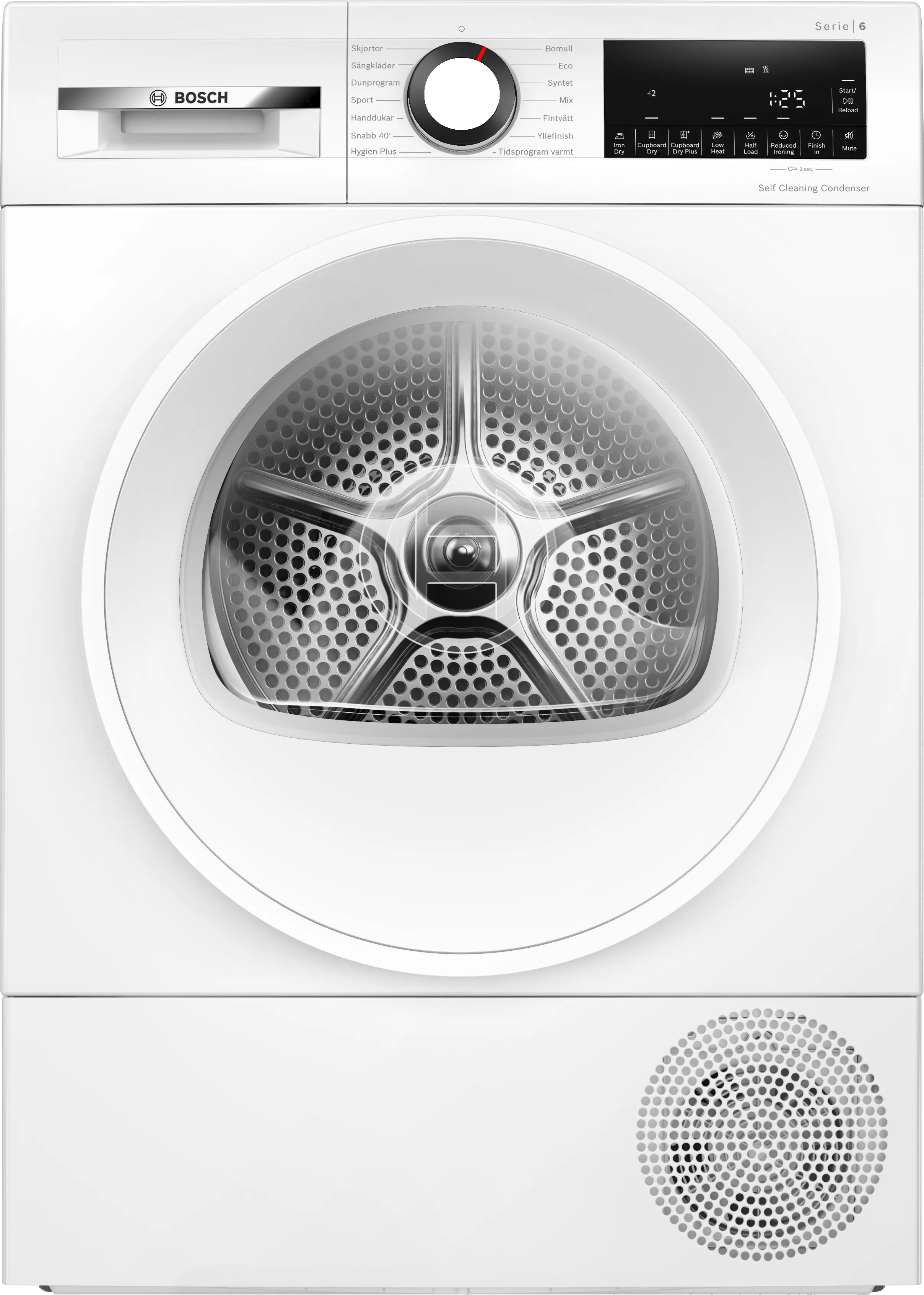 Bosch WQG245DLSN Serie 6 Kondenstørretumbler med varmepumpe 9 kg