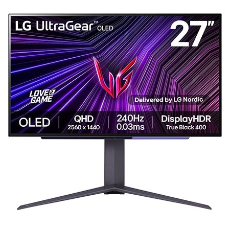 LG UltraGear 27GS95QE-B 27 tommer